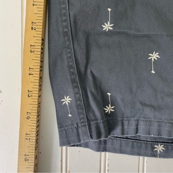 Junk Food Shorts Mens L Gray Disney with Palm Tree Print Mickey Mouse Patch - Picture 12 of 13